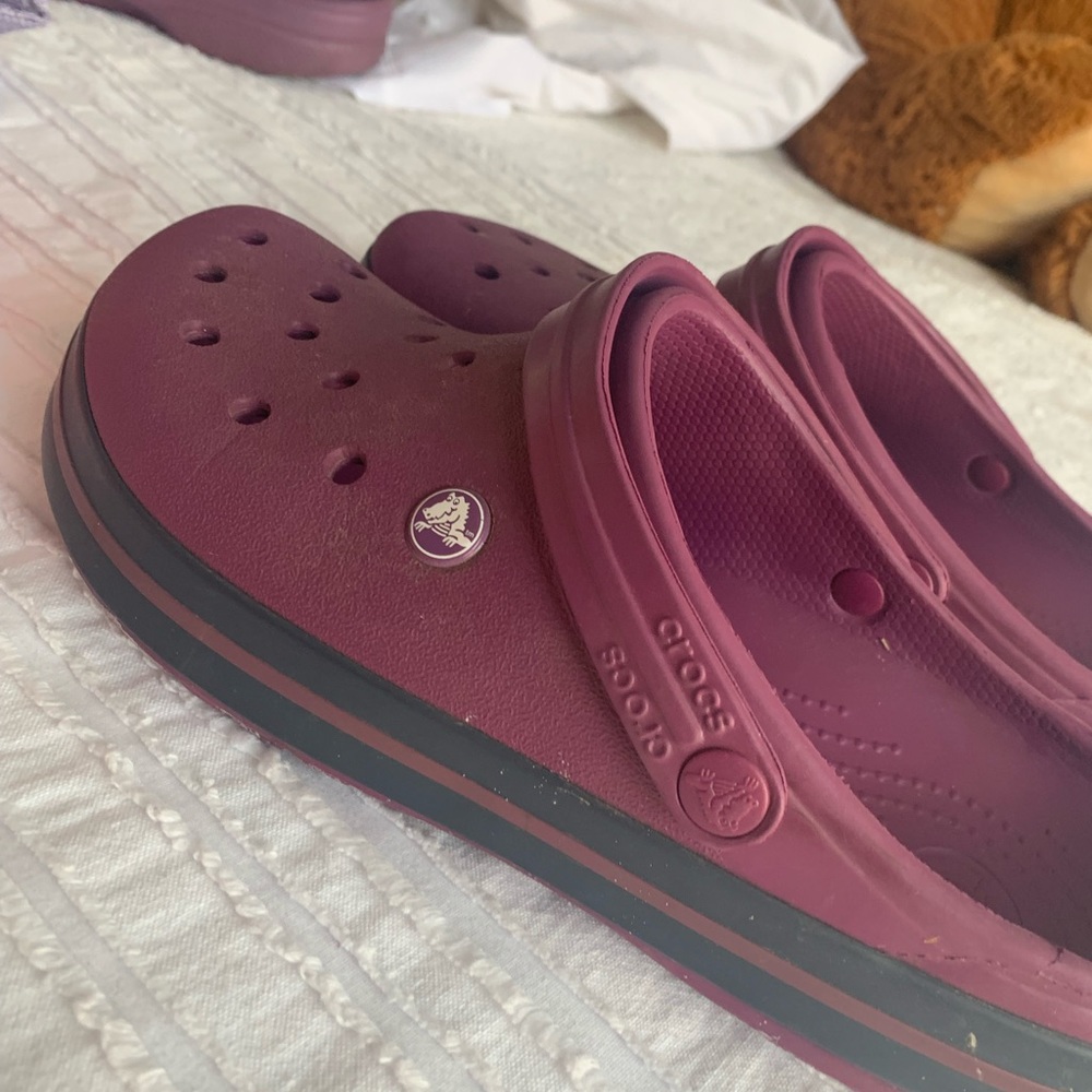 Purple Crocs